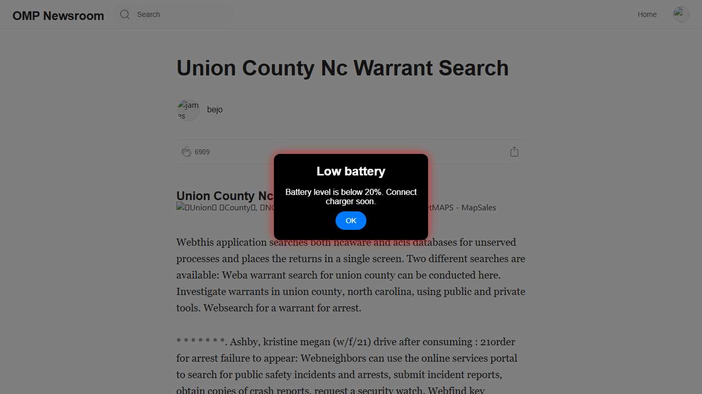 Union County Nc Warrant Search